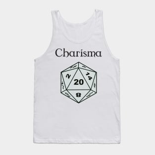 Charisma Stat D20 Tank Top